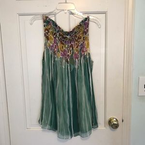 Diane Von Furstenburg Flowered Mini Dress